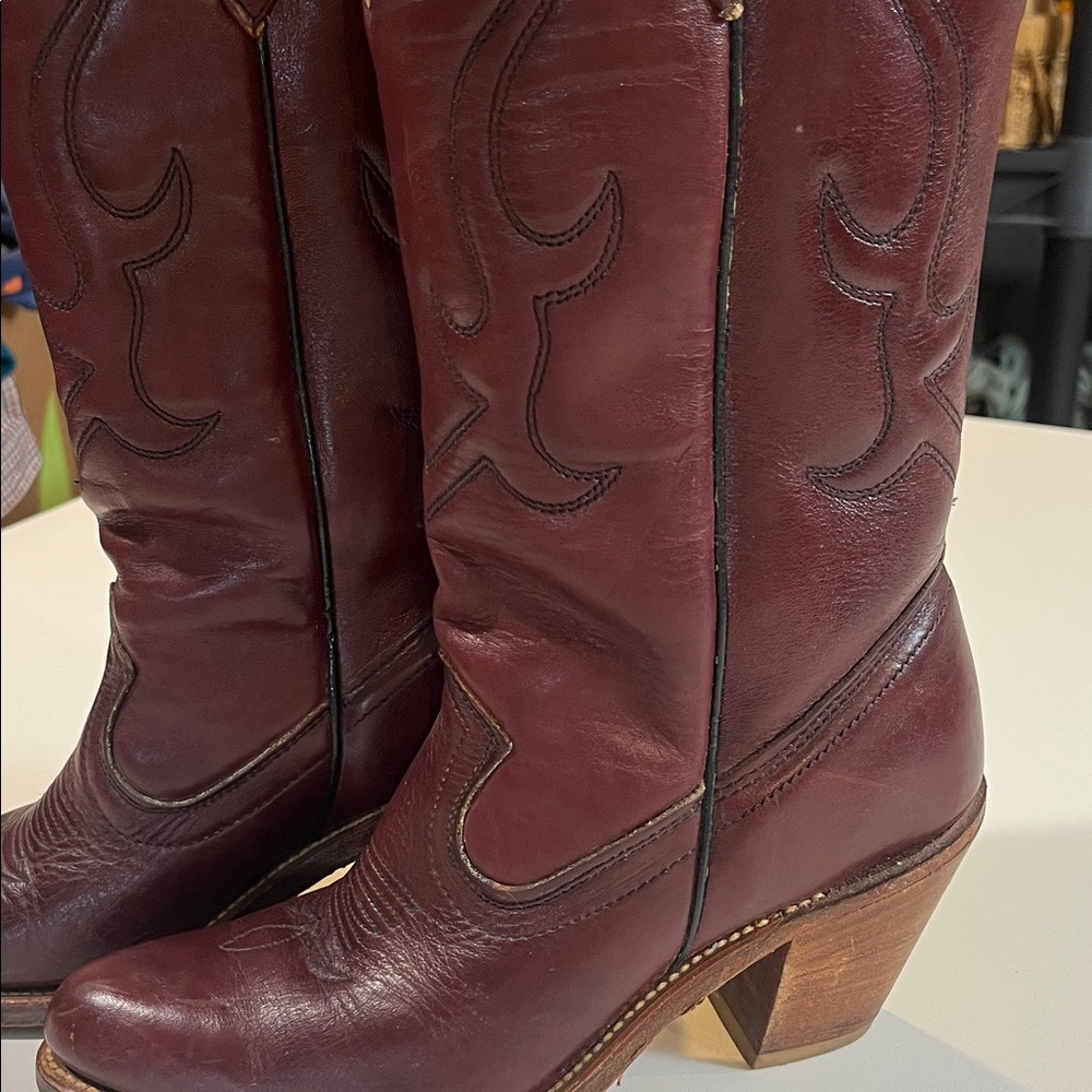Women's Laredo Vintage leather western boots size 7 - Picture 9 of 9